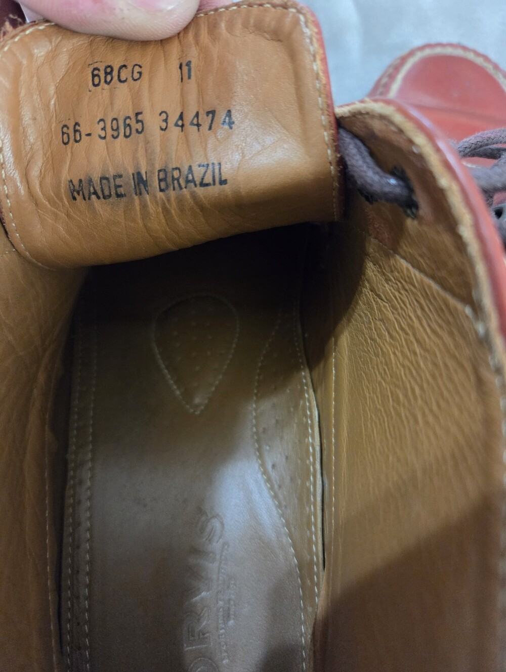 Vintage Orvis Mock-toe Leather Chukka Boots. Made In Brazil - Picture 5 of 13